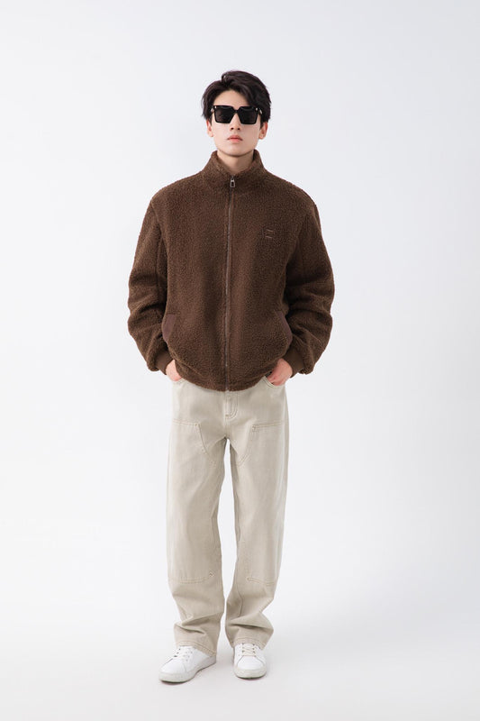 Coffee Brown Fleece Jacket